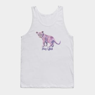 Stay Wild Pink Leopard Tank Top